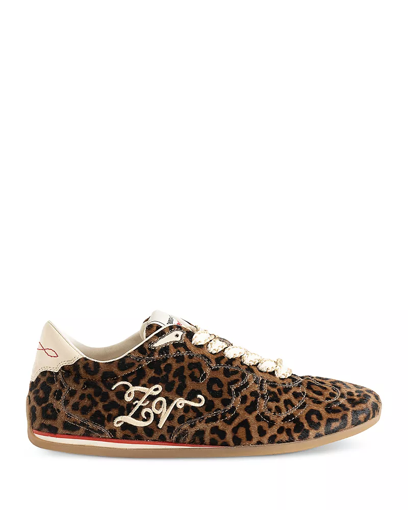 Zadig & Voltaire Women's Zv Dance Leopard Calf Hair Sneakers