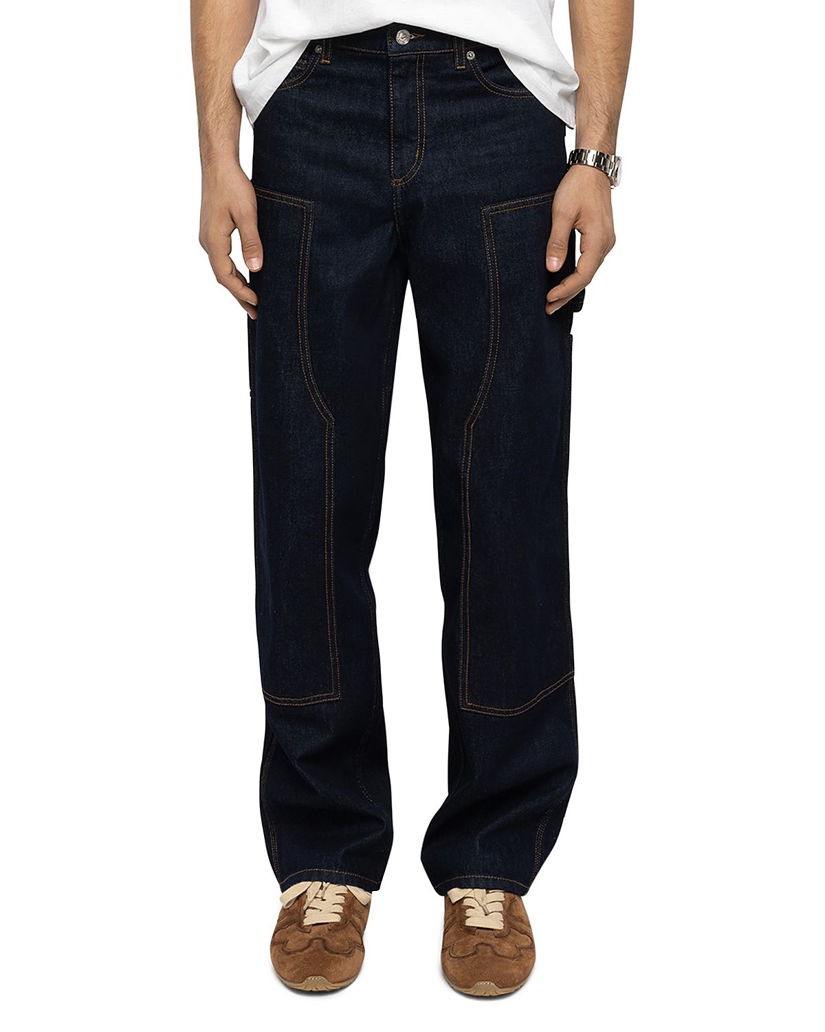 Zadig & Voltaire Perry Cotton Panel Denim Jeans