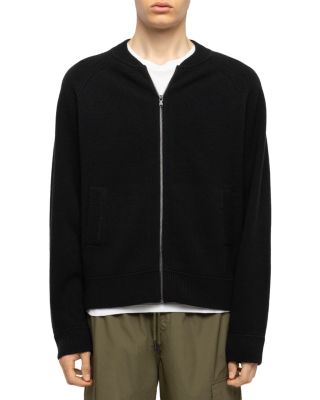 Gweno Wool & Cashmere Zip Bomber Sweater