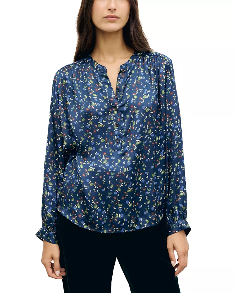 Gerard Darel Lolita Button Front Blouse