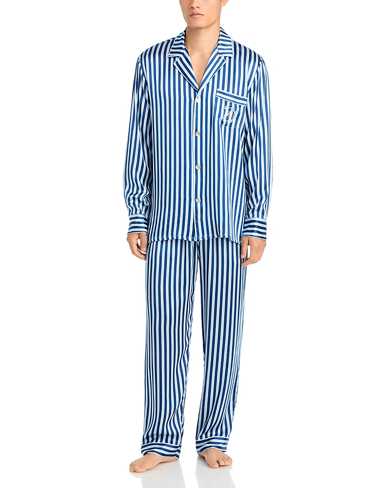Petite Plume x Bloomingdale's Silk Stripe Pajama Set - Exclusive