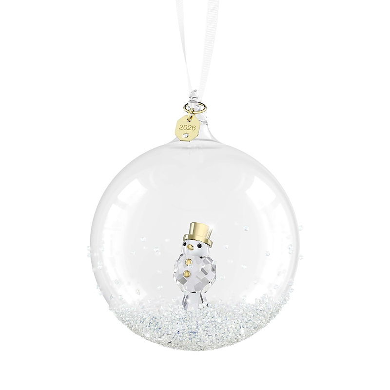 Swarovski Annual Edition Crystal Ball Snowman Ornament