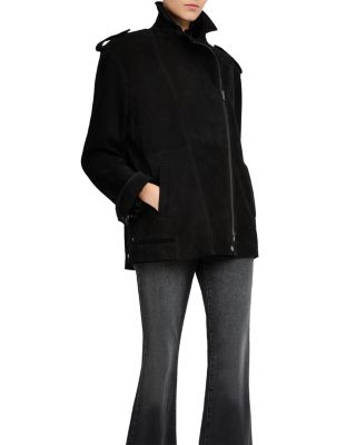 Priscilla Zip Front Leather Jacket