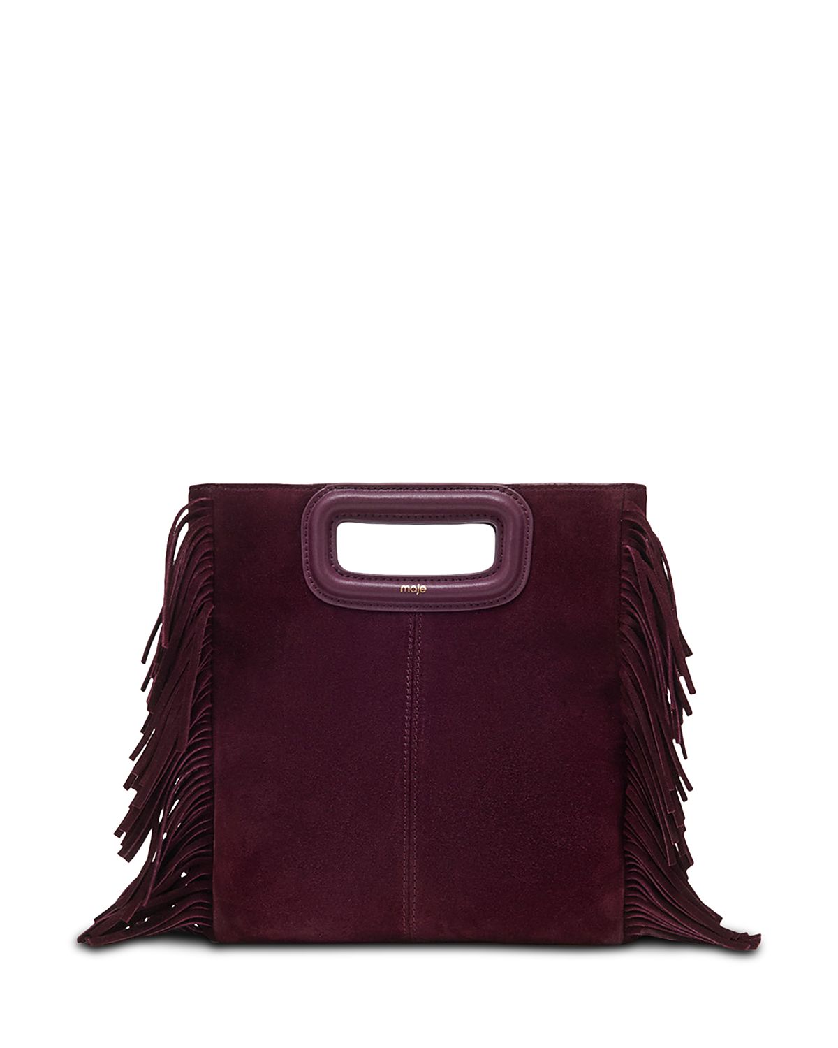 Maje M Fringed Suede Crossbody Bag