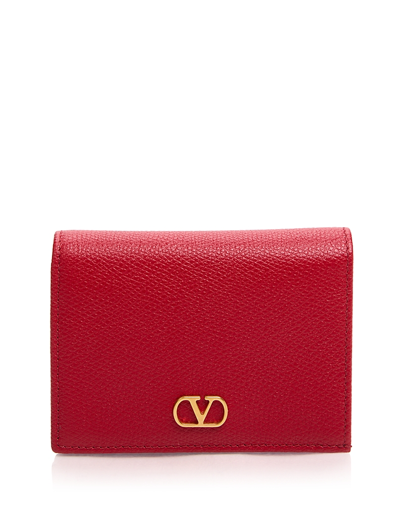Valentino Garavani VLogo Grained Leather Wallet · OS