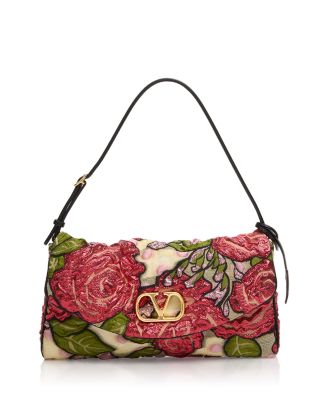 Rose Pattern Shoulder Bag