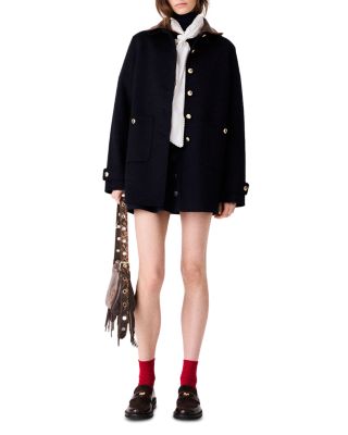 Gedeus Wool Blend Double Faced Car Coat