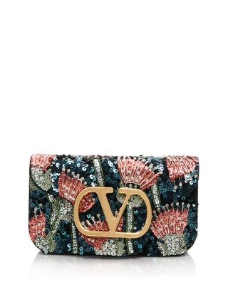 Locò Embellished Satin Shoulder Bag