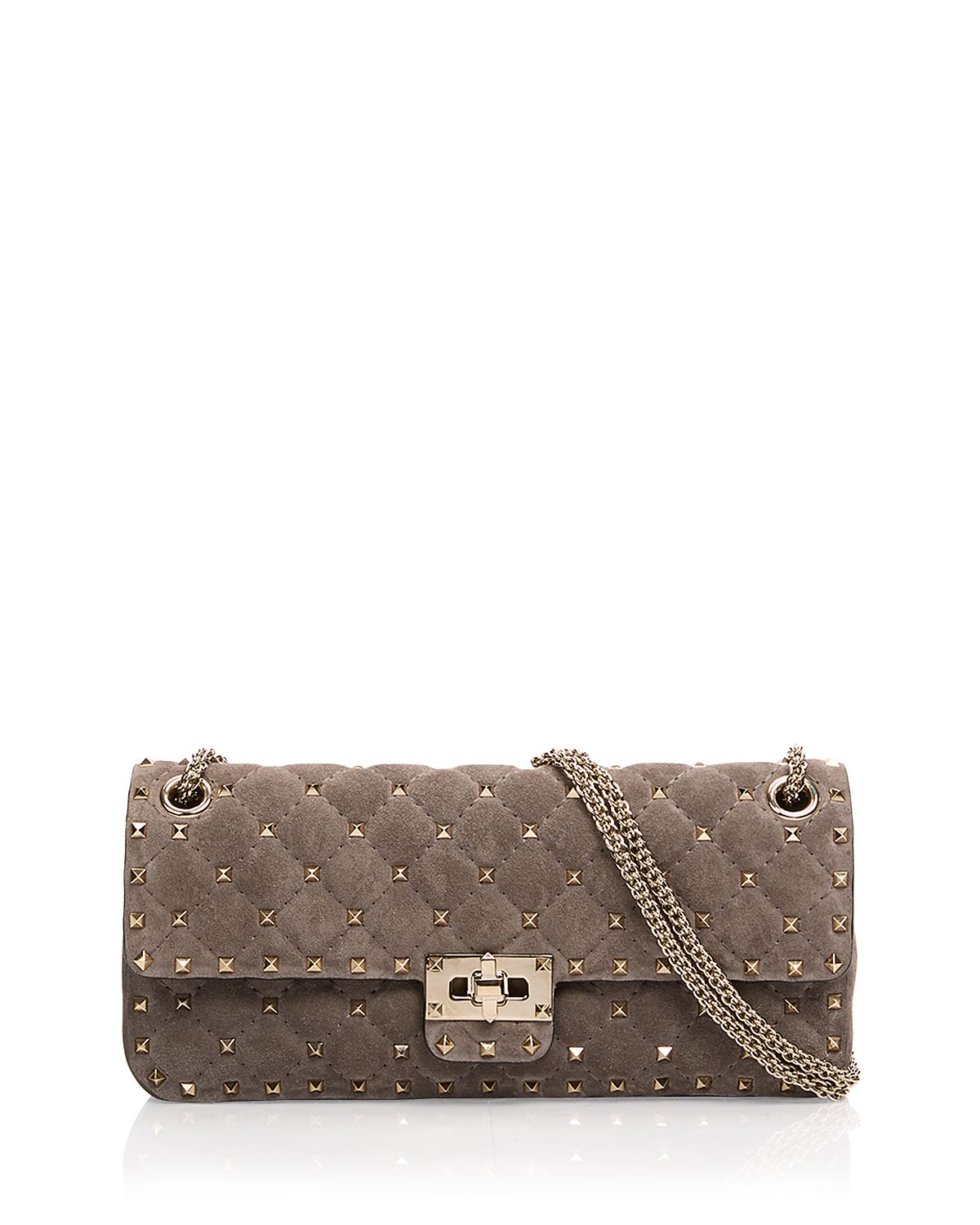 Valentino Garavani Rockstud Small Suede Shoulder Bag