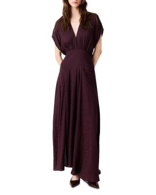 Ridan Jacquard Print Maxi Dress