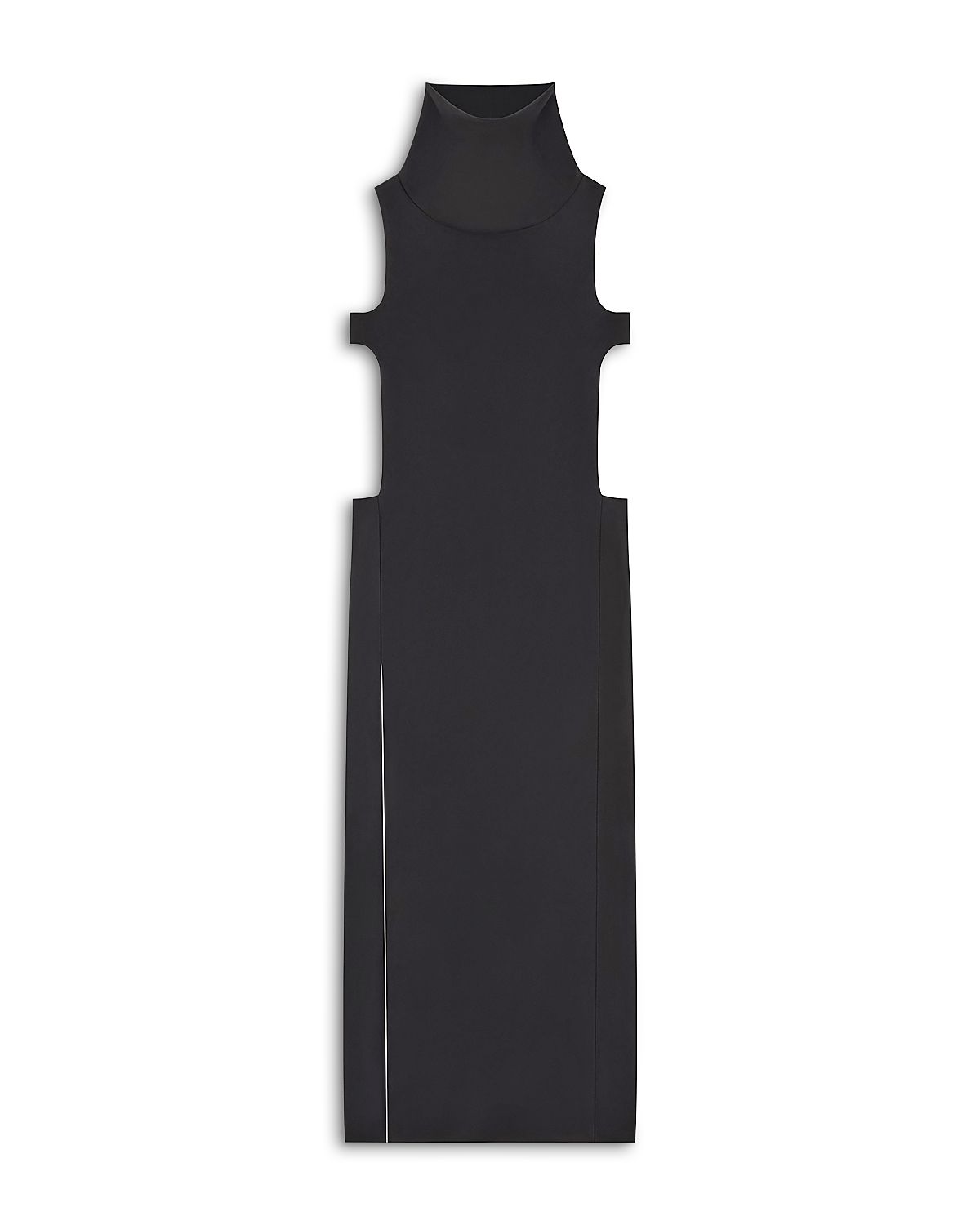 Courreges Crepe High Collar Long Dress
