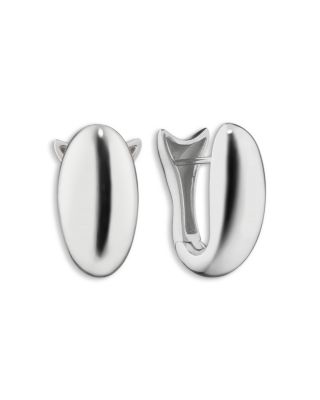 Sterling Silver Perseverance Fish Hoop Earrings