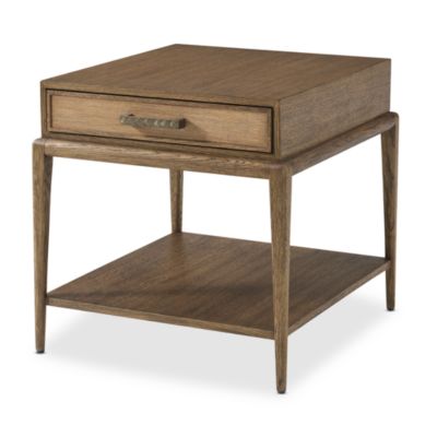 Flagler Side Table with Wallpaper