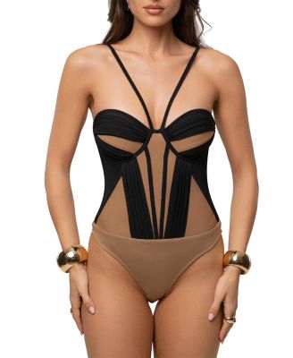  Illusion Contrast Bodysuit