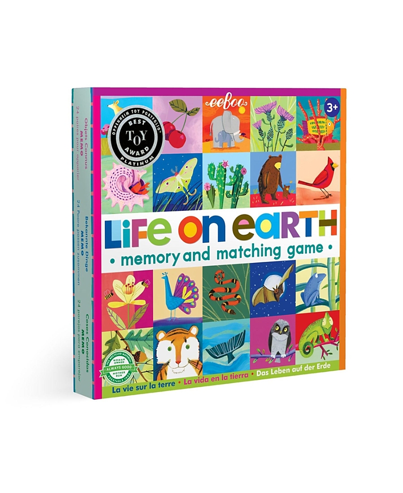 eeBoo Life on Earth Memory & Matching Game, Ages 3+
