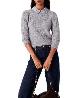 Miniossa Wool Cable Knit Sweater