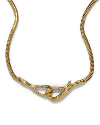 Alexis Bittar Molten Hook Choker Necklace, 15.5