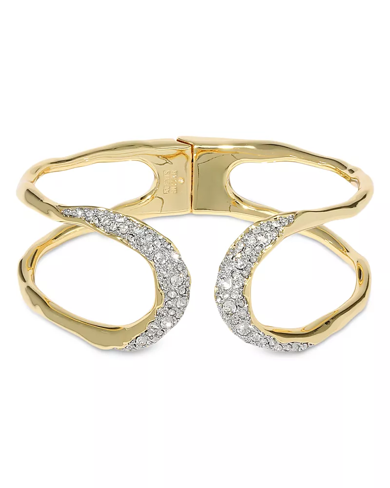 Alexis Bittar Solanales Crystal Orbiting Cuff Bracelet