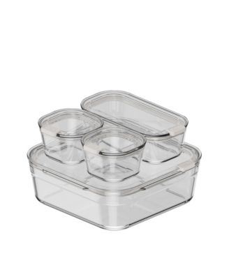  Stack Glass Container, Family Set of 4
