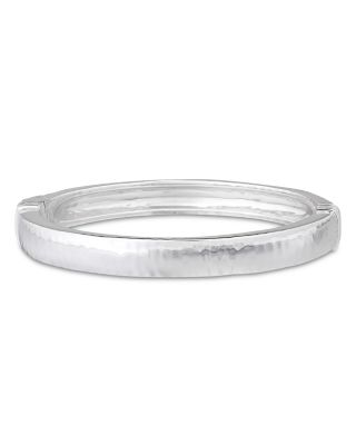 Cleopatra Oval Hammered Bangle Bracelet