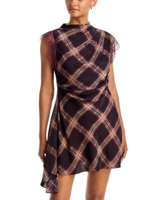 Kristopher Lace Trim Mini Dress