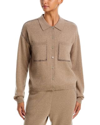 Whipstitch Button Front Shirt