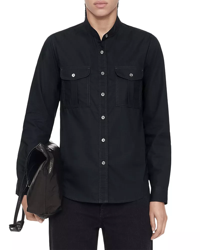 Allsaints Tess Cotton Military Shirt
