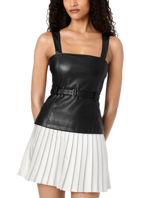 Dessa Mixed Media Mini Dress
