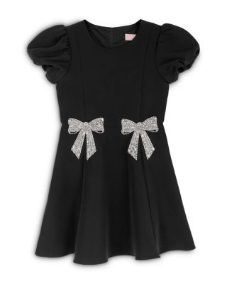 Girls' Puff Sleeve Scuba Skater Dress - Big Kid
