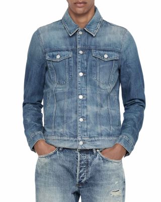 Cotton Fitted Pocket Trucker Jacket