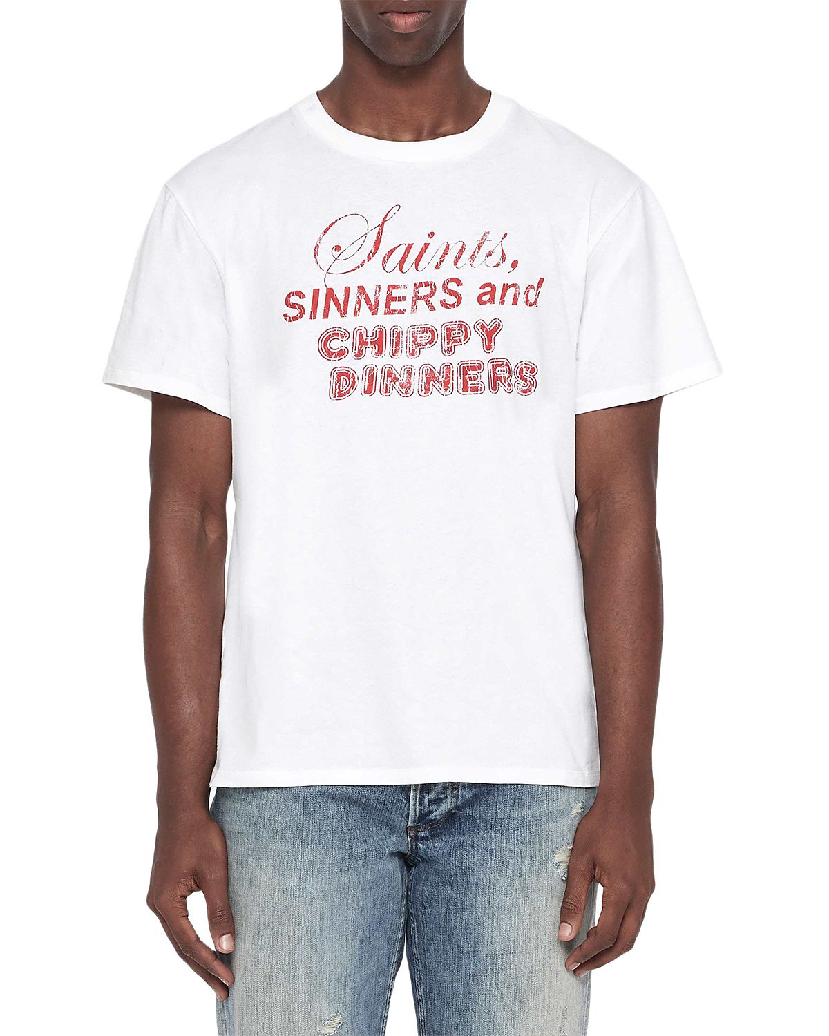 Allsaints Chippy Dinners Cotton Crewneck T-Shirt