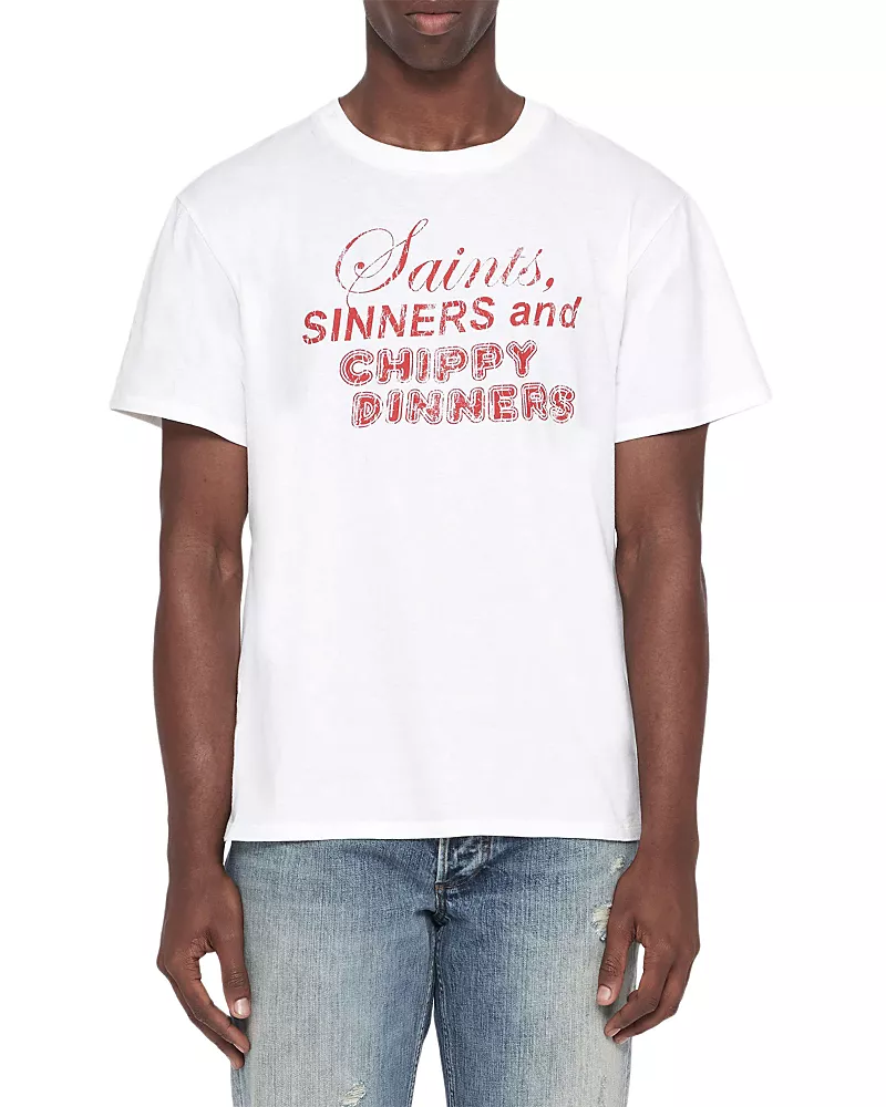 Allsaints Chippy Dinners Cotton Crewneck T-Shirt