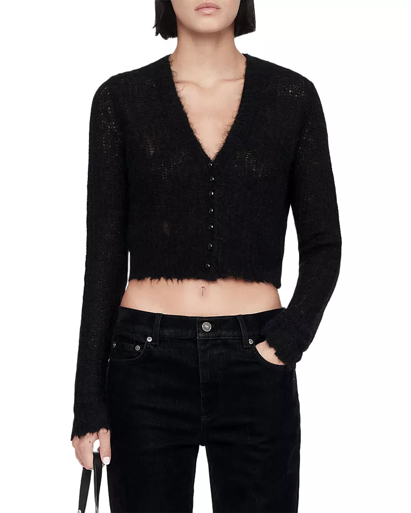 Allsaints Mabel V Neck Cardigan Sweater