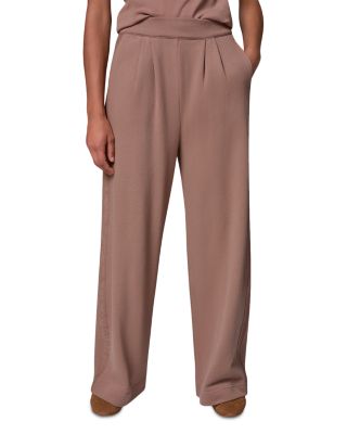 Cotton High Rise Wide Leg Pants