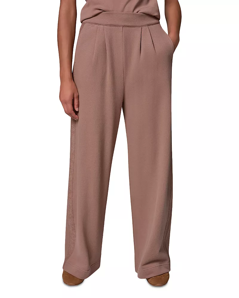 Donna Karan Weekend Cotton High Rise Wide Leg Pants