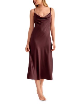 Mirage Lace Bra Cowl Neck Nightgown