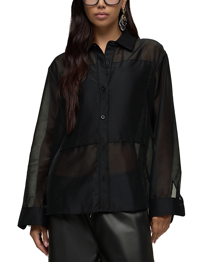 Hudson Sheer Oversized Button Up Top