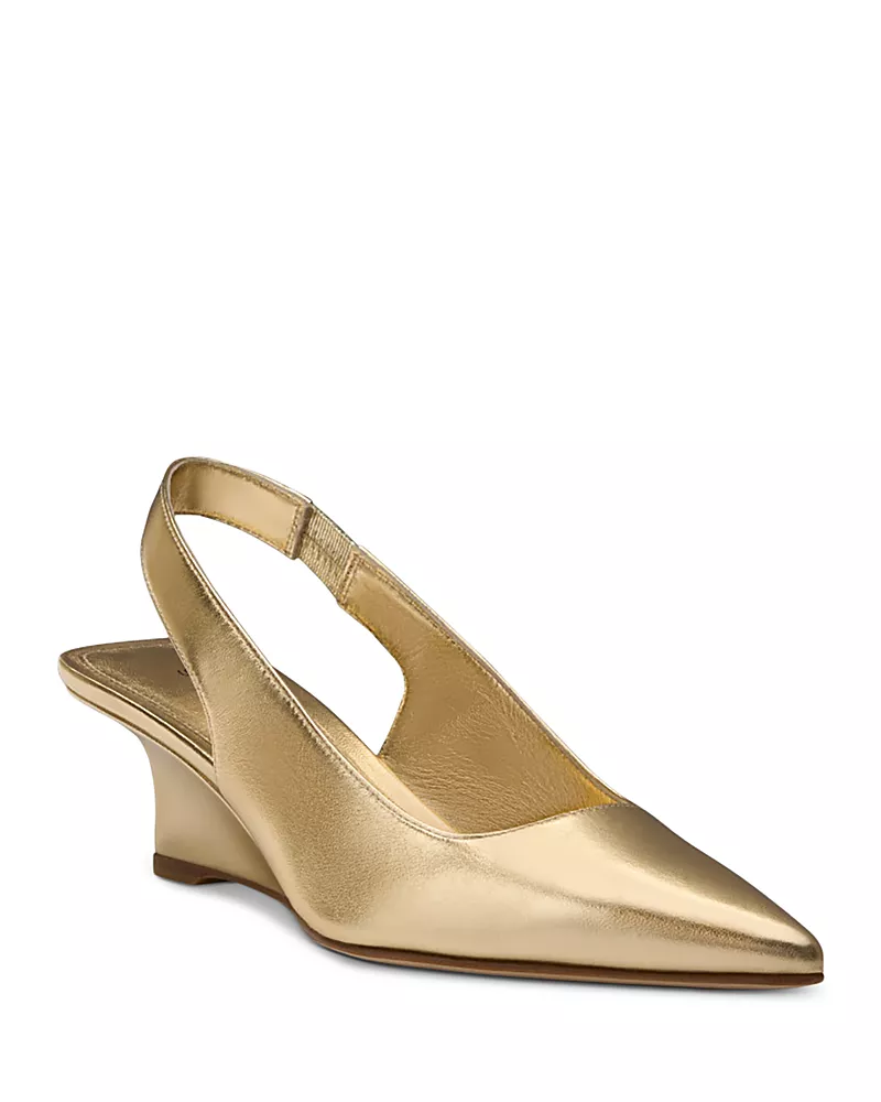 Stuart Weitzman Women's Vinnie Leather Slingback Pumps