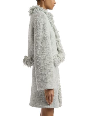 Wool Blend Cropped Fringe Jacket - thumbnail 5