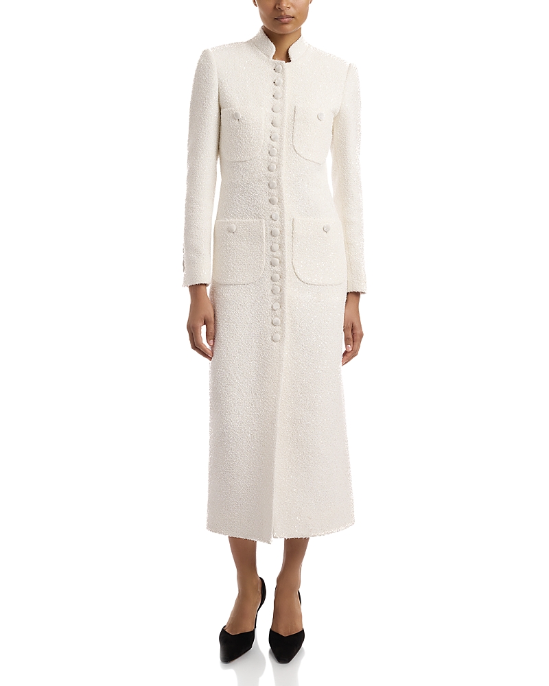 Liberowe Imperial Boucle Coat In White
