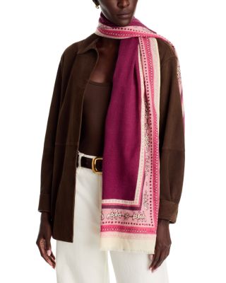 Embroidered Rug Wool Wrap