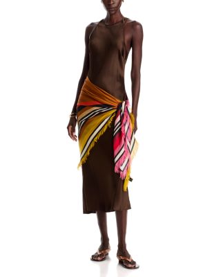 Echo Half And Half Oversized Silk Square Scarf