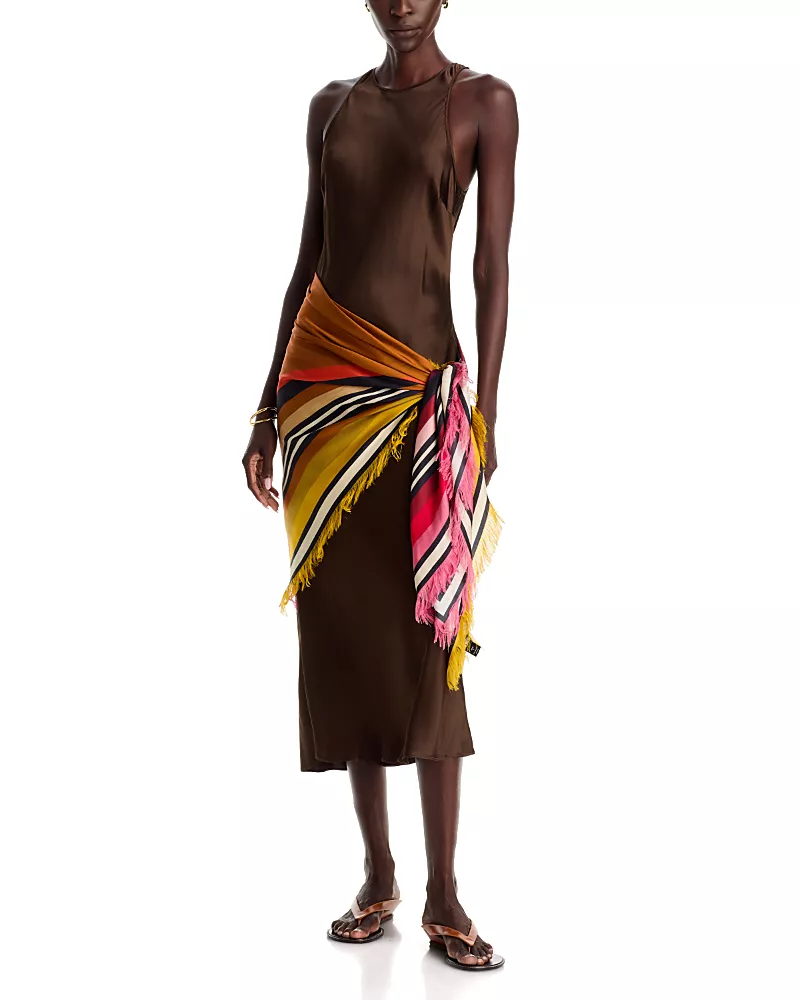 Echo Half And Half Oversized Silk Square Scarf