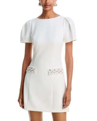 Embellished Short Sleeve Mini Dress - Exclusive