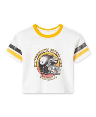  Unisex NFL Pittsburgh Steelers Striped Ringer Tee