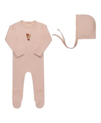 Unisex Playful Mouse Collection Footie Bonnet - Baby