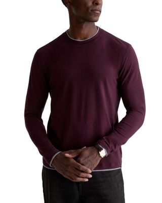 Cotton Classic Fit Contrast Crewneck Shirt