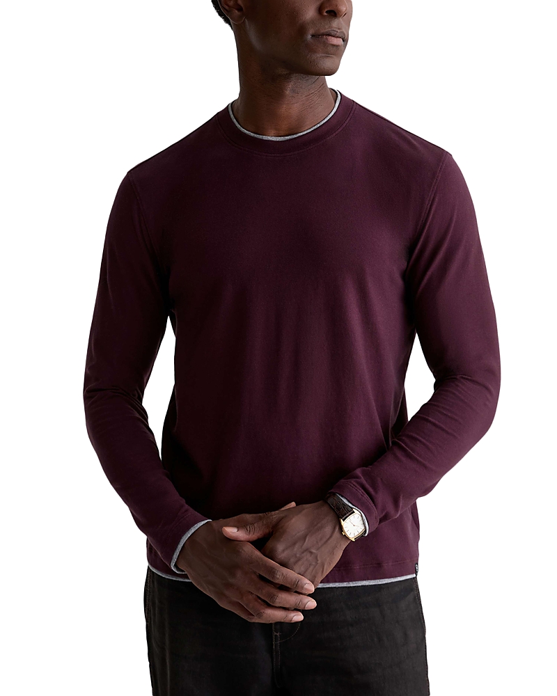 Ag Cotton Classic Fit Contrast Crewneck Shirt