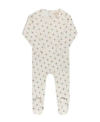 Girls' Floral Grid Collection Footie - Baby