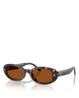Tory Burch Miller Oval Sunglasses, 52mm